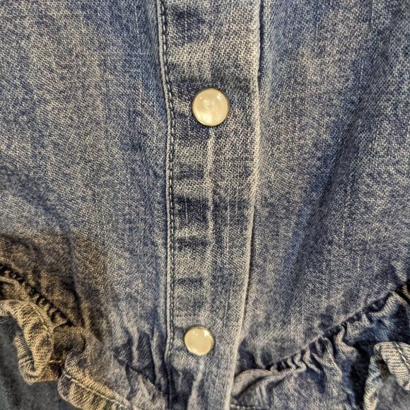 Zara | the Nikki denim shirt with lace collar - Picture 6 of 8